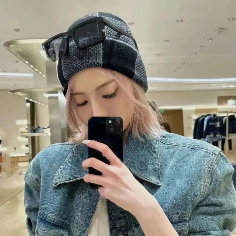 Unisex Winter Beanie with Geom - Beanie Cuffed Knit 评论和价格
