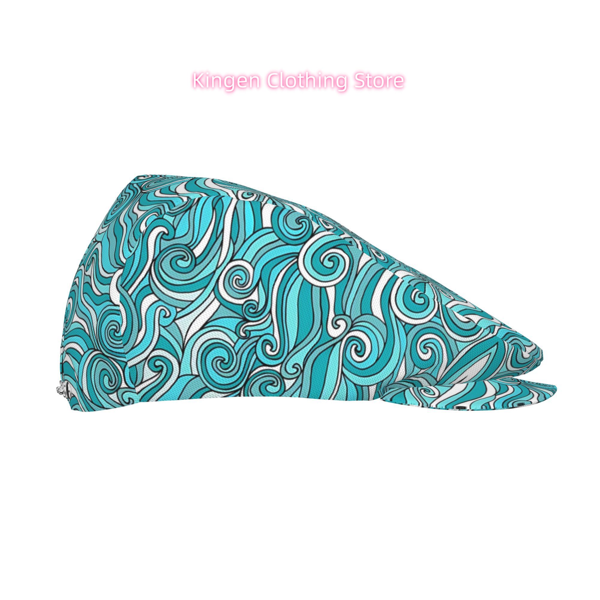 1pc Turquoise Blue & White Oce - Newsboy Cap Ivy 评论和价格