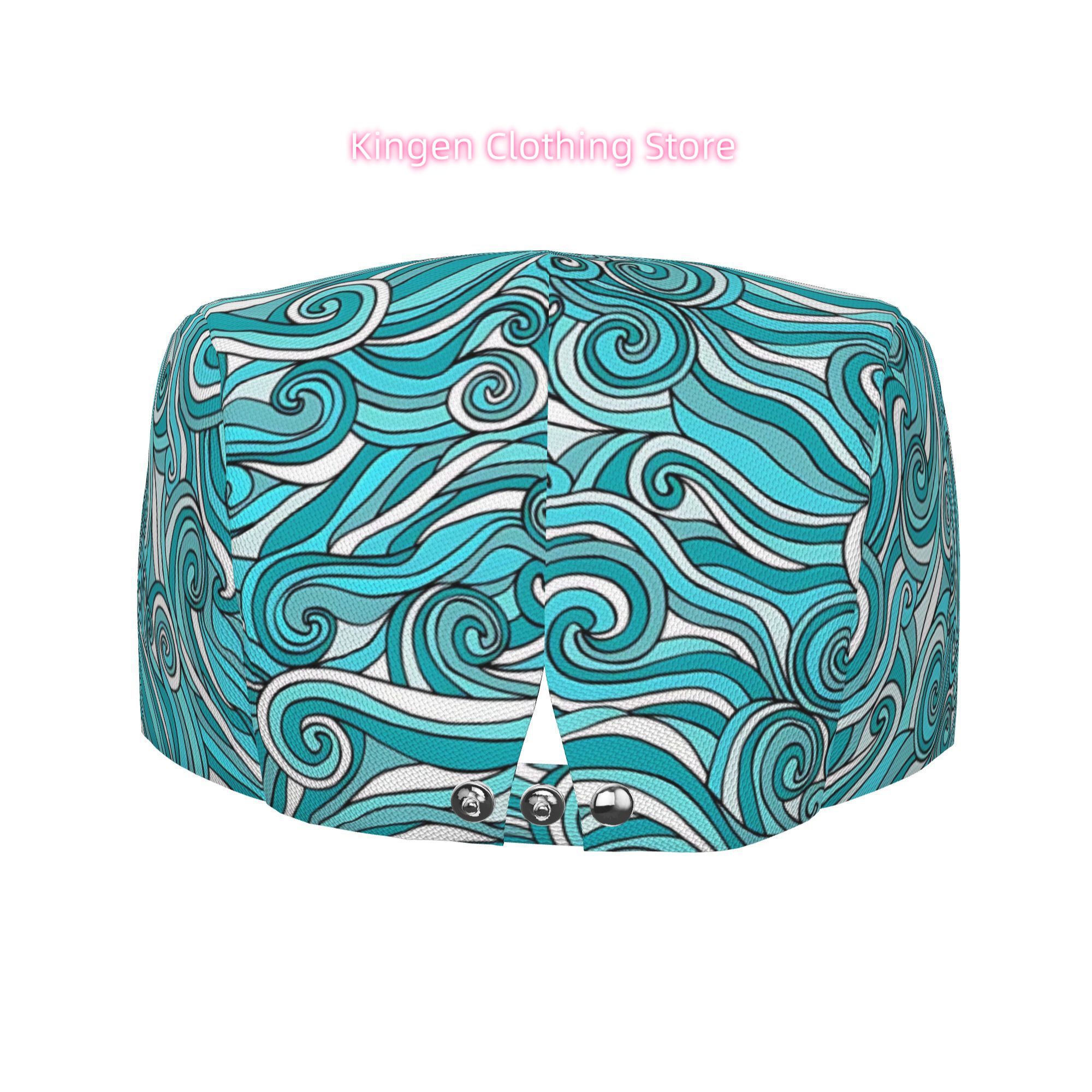 1pc Turquoise Blue & White Oce - Newsboy Cap Ivy 评论和价格