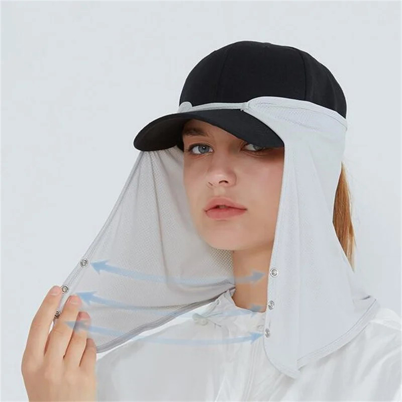 Quick Drying Fishing Cap Face  - Visor Sun Hat 评论和价格