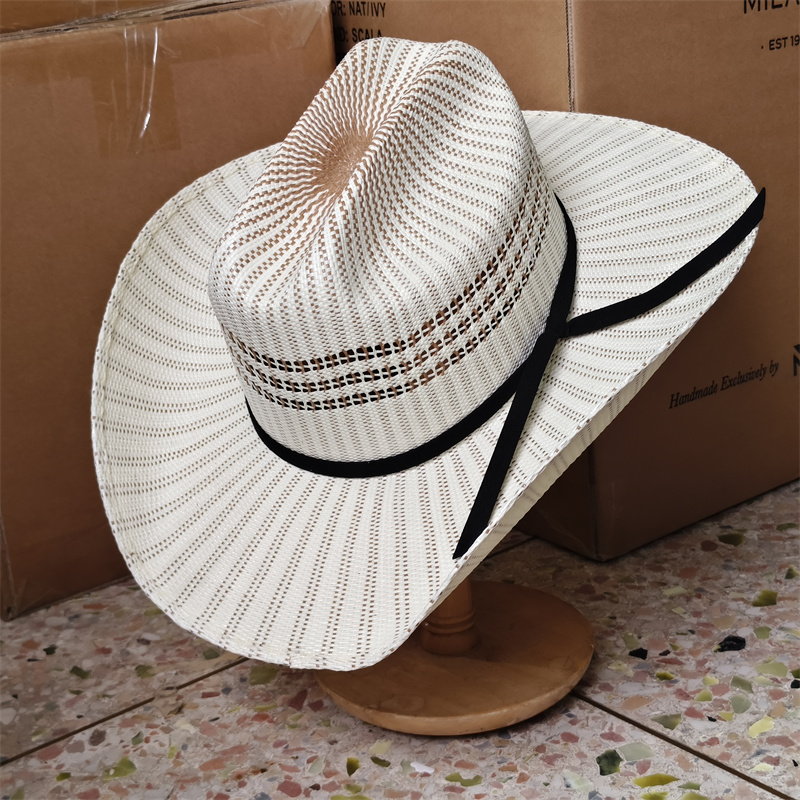 Cowboy Hat Colorful Rolled Cuf - Cowboy Hat Straw 评论和价格