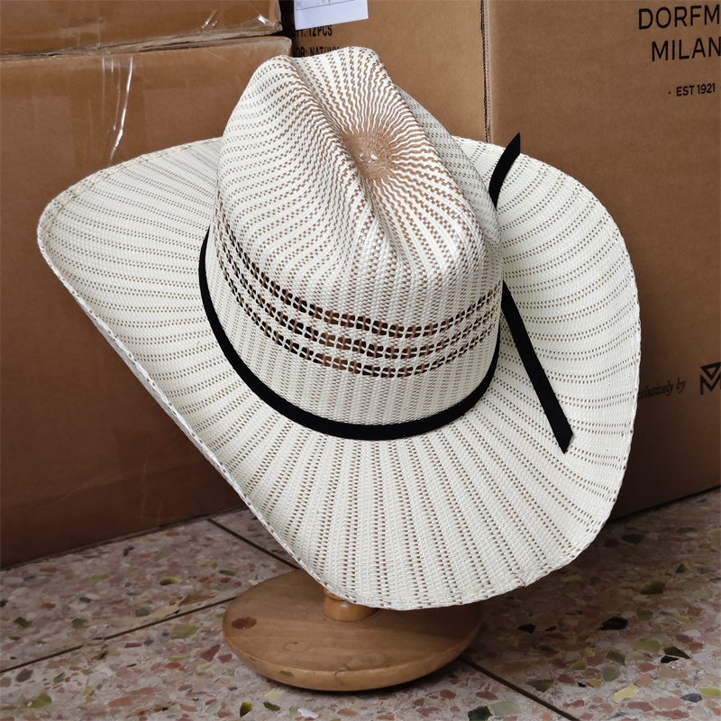 Cowboy Hat Colorful Rolled Cuf - Cowboy Hat Straw 评论和价格