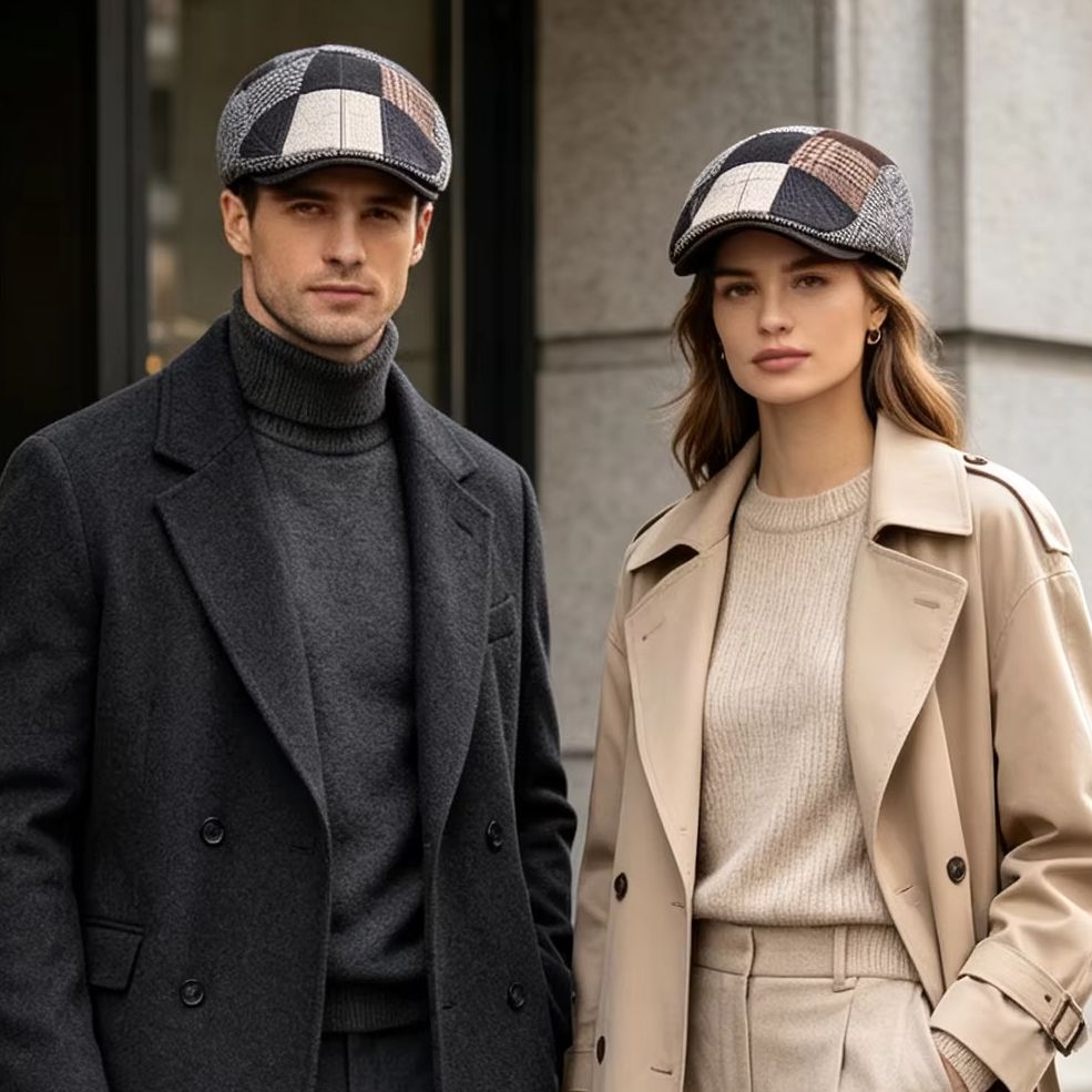 High-End Classic Men's Patchwo - Newsboy Cap Ivy 评论和价格