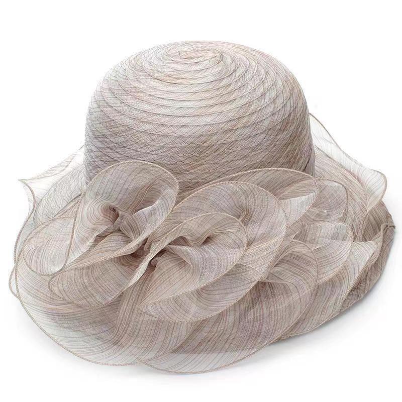 Women's Transparent Gauze Sun  - Sun Hat Wide Brim 评论和价格