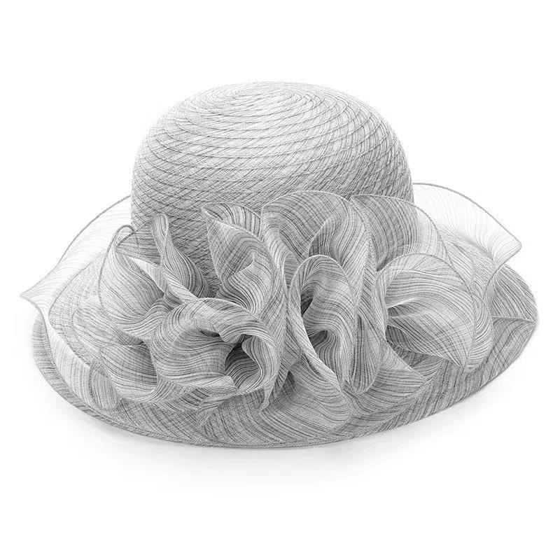 Women's Transparent Gauze Sun  - Sun Hat Wide Brim 评论和价格