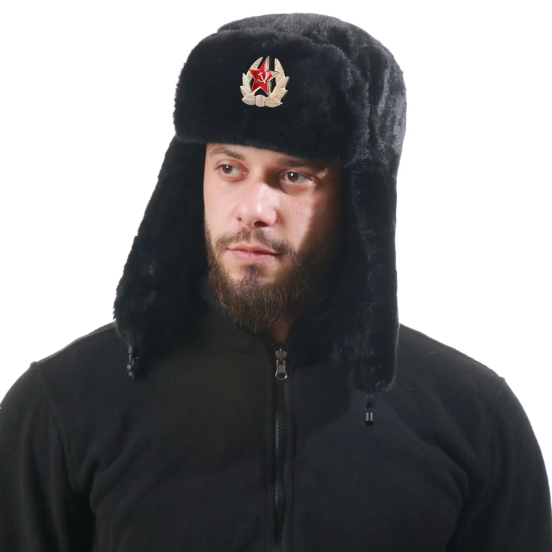 Soviet Badge Ushanka Men&Women - Trapper Hat Ear Flap 评论和价格
